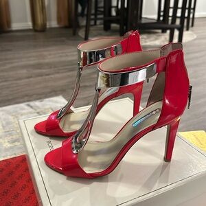 Coral colored BCBG High Heels.